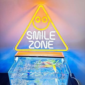 Amazon.co.jp: Smile Zone ネオンサイン 三角形の笑顔 LED